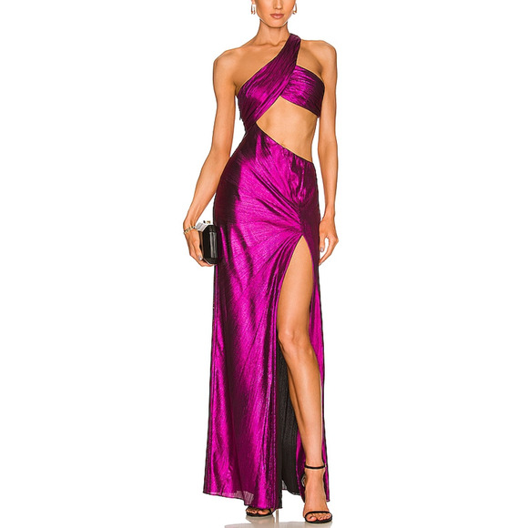 Retrofete Fuchsia One-Shoulder Dress - Picture 1 of 5